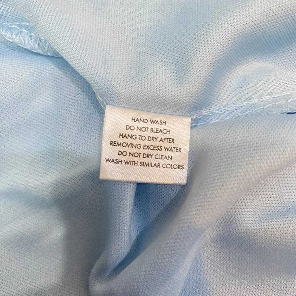 Love By Bayo Women's Med Blue Lace Fitted Flare Dress in Baby Blue NWT Lined - Picture 15 of 16